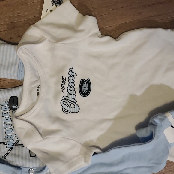 NHL Baby Montreal Canadiens 3pc. Set 6/9 Mon. NWT - Picture 2 of 7